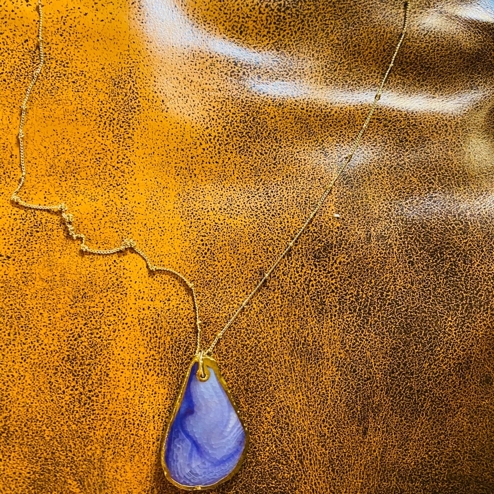 Charming Charlie Purple Gemstone 💜Necklace NWT - Picture 2 of 7